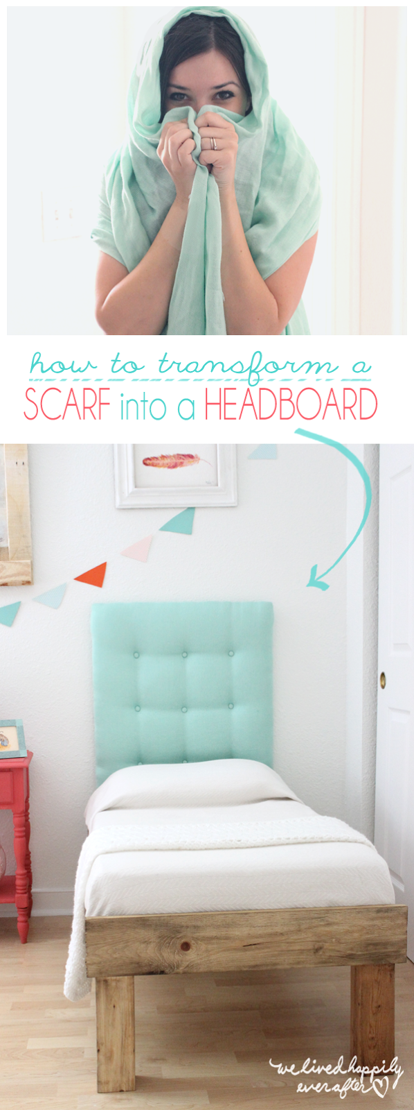 How to Transform a SCARF into a HEADBOARD