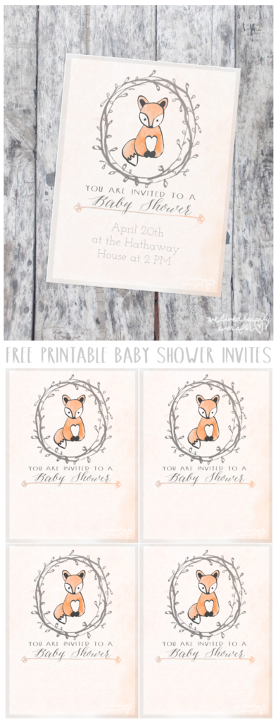 Free Customizable Forest Animal Baby Shower Invite Printables | We ...