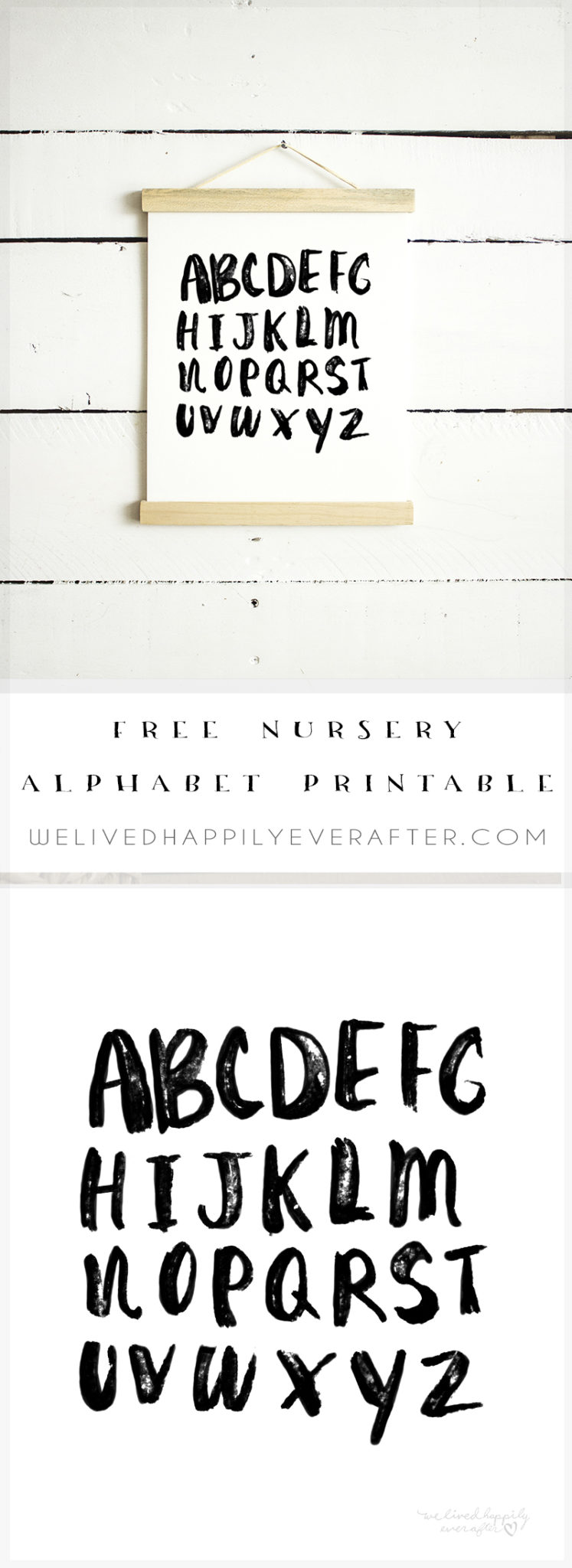 Free Nursery Alphabet ABC Printable