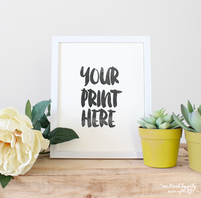 We Lived Happily Ever AfterHow to Digitally Frame your Prints Using a ...