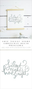 Free Silent Night Christmas Carol Printable - We Lived Happily Ever After