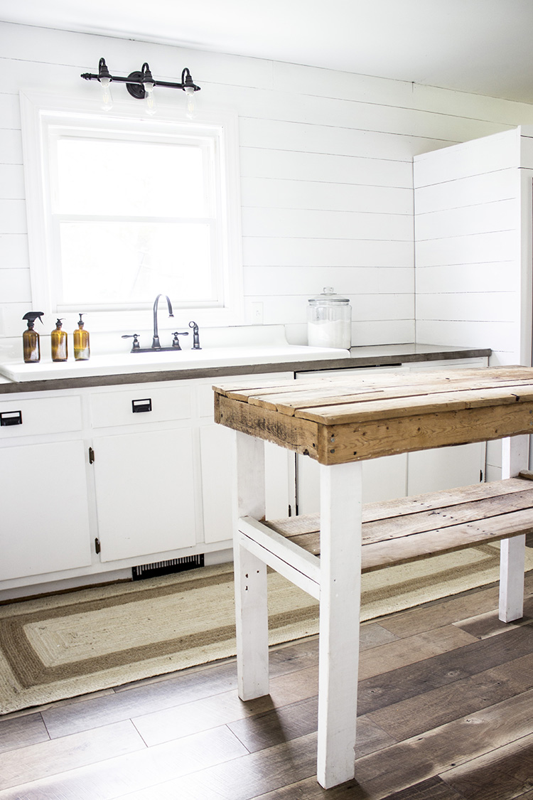 DIY Farmhouse Reclaimed Wood From Building Plans For A Pallet Kitchen Island Work Table