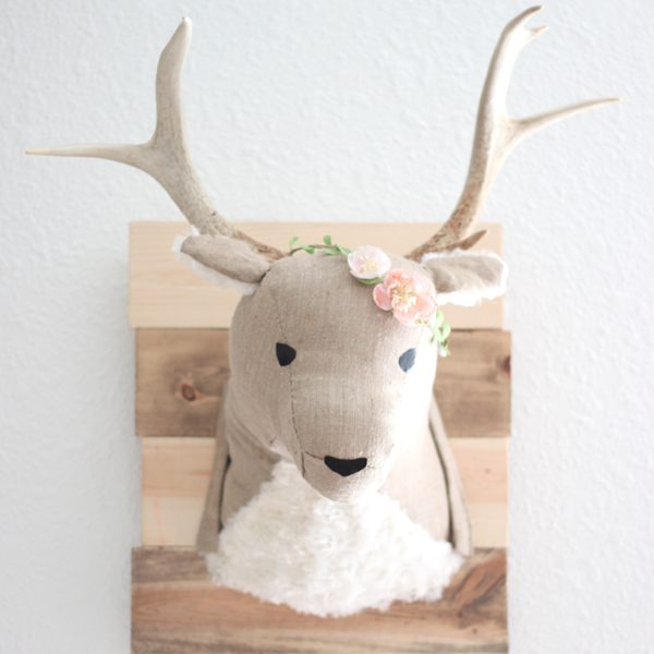 DIY Deer Head Stuffed Animal Taxidermy - DIY Animal Head Kid's Room Decor