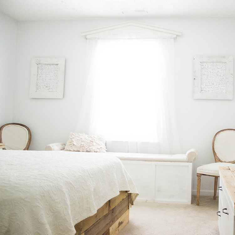 Master Bedroom Tour - How To Bring Charm & Farmhouse Character Into A Builder Basic