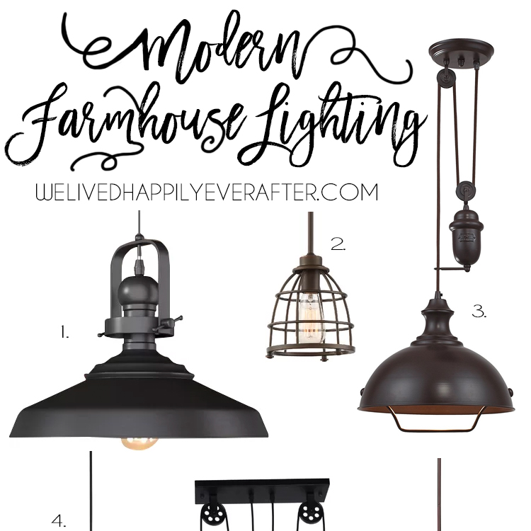 Rustic Industrial Modern Farmhouse Metal Lighting For Your Home Decor
