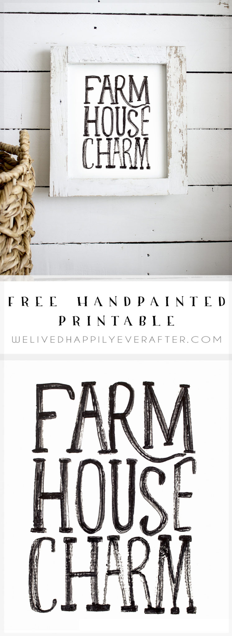 Farm House Charm Printable Artwork