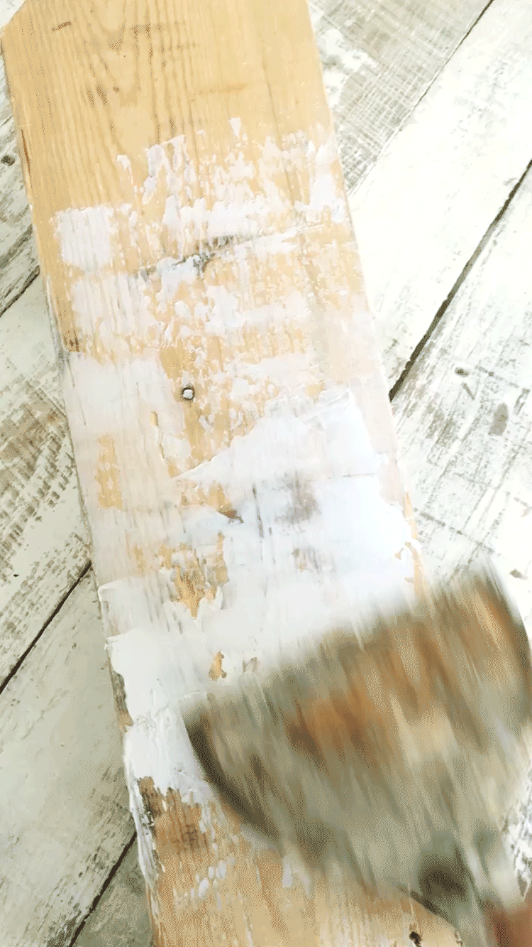 Plaster Painting - Chippy Barnwood Paint Technique DIY - Furniture Painting Tutorial - No Milk Or Chalk Paint Needed!