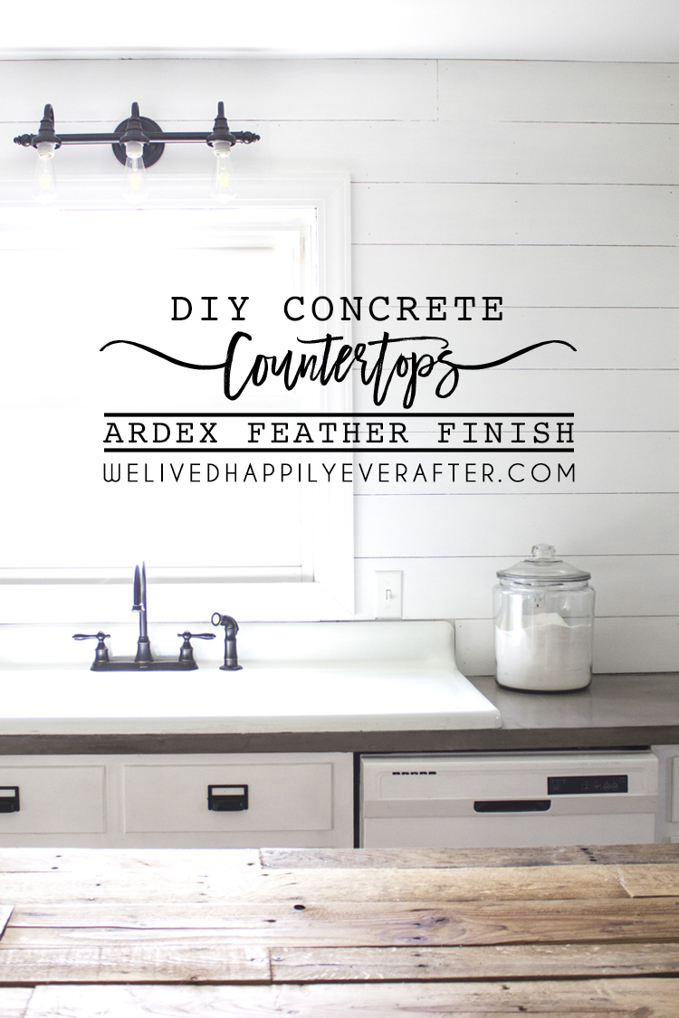 Diy Ardex Feather Finish Concrete Countertops We Lived Happily