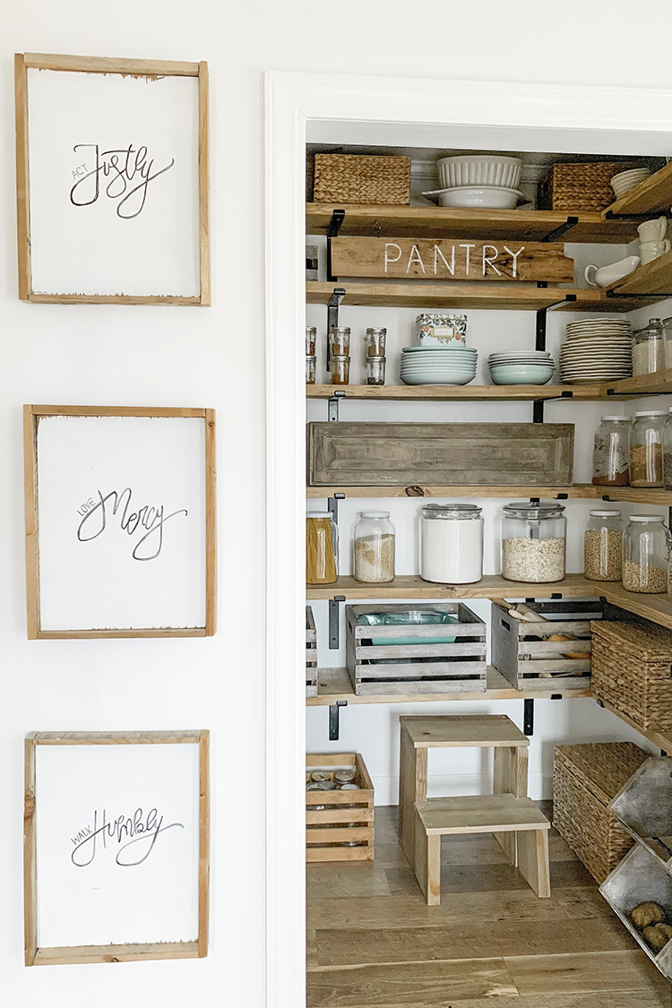 4 Months With Our Walk In Farmhouse Butlers Pantry - How We Are Liking It & Tips On Pantry Organization
