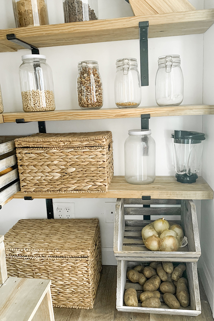 4 Months With Our Walk In Farmhouse Butlers Pantry - How We Are Liking It & Tips On Pantry Organization