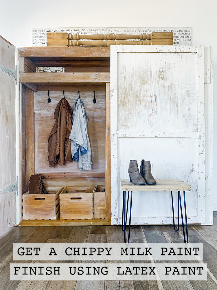 Get Chippy Paint Look With Latex Paint - Not Milk Paint (Video Tutorial!)