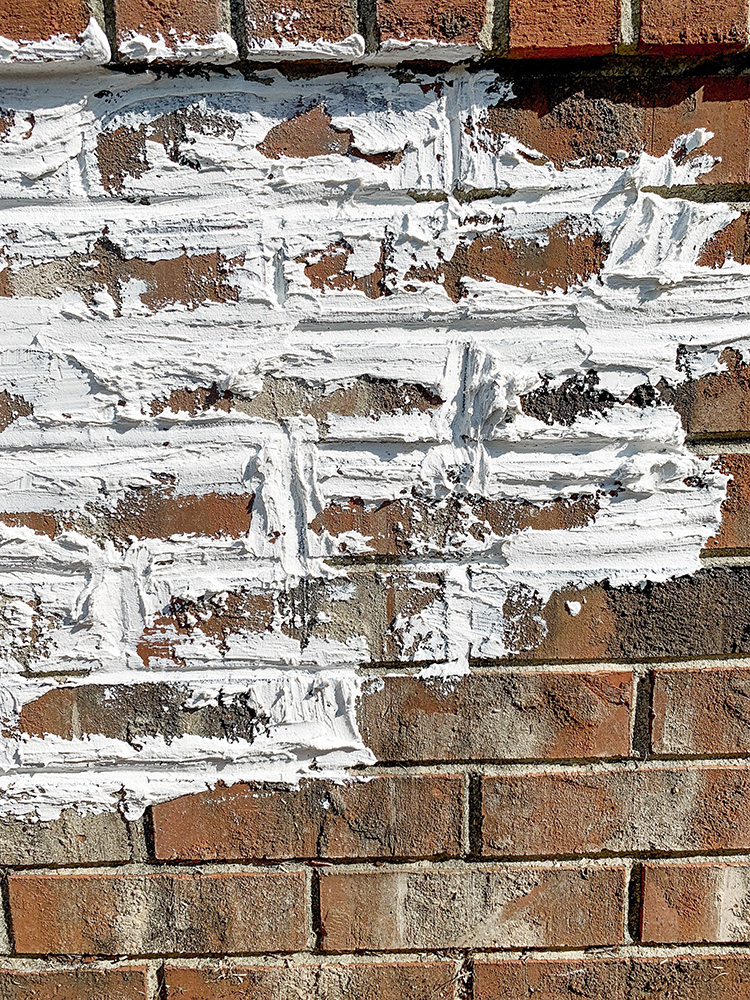 DIY German Schmear White Antique Brick On House Exterior - Tutorial & Video
