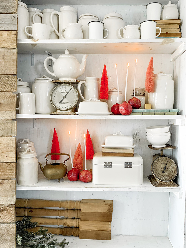Jingle Bell Tour Of My "Old Time Christmas" Kitchen - How To Decorate For the Holidays With Simple Timeless Touches