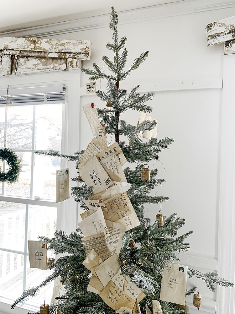 DIY Dear Santa Letter & Envelope Garland Christmas Tree Ornaments