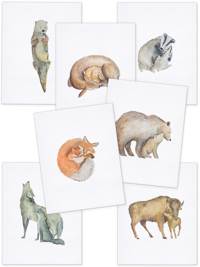 Announcing My New Line Of Animal Watercolors - Perfect for Kid's Rooms & Nurseries