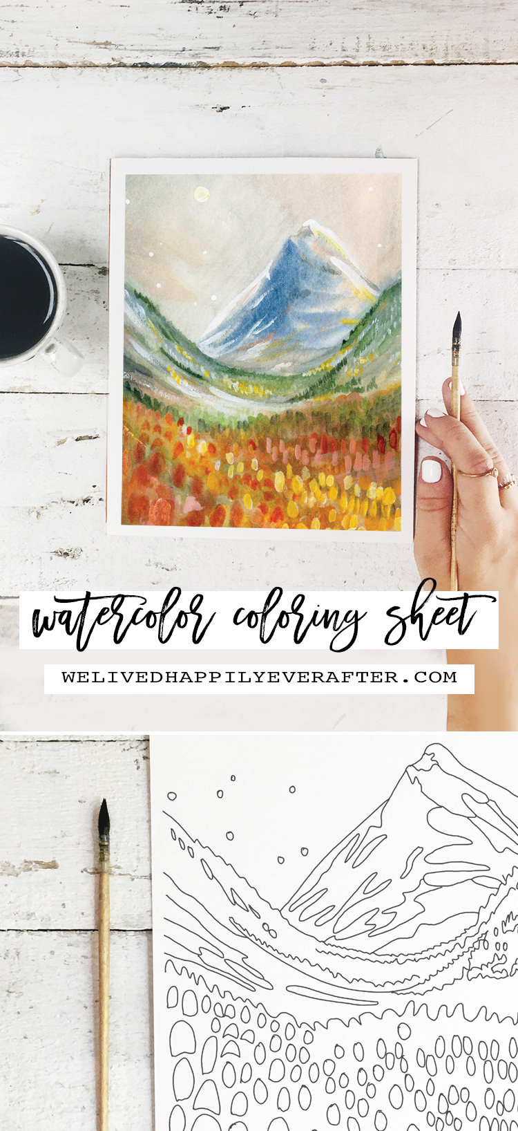 Autumn Valley Watercolor Painting - Perfect For A DIY Girls Painting Party  Night!