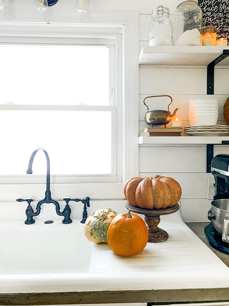 Cozy Fall Farmhouse Kitchen & Dining Room Candle Light Tour