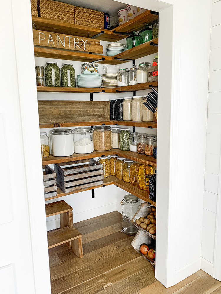Walk In Farmhouse Butler's Pantry Tour - With All Sources Linked