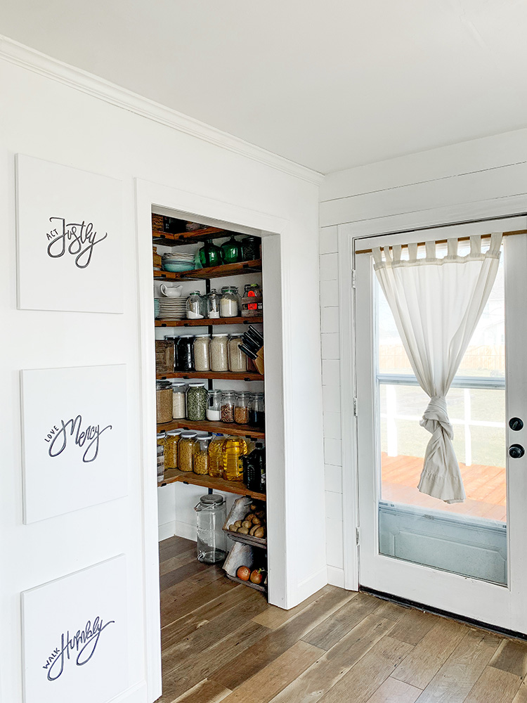 Walk In Farmhouse Butler's Pantry Tour - With All Sources Linked