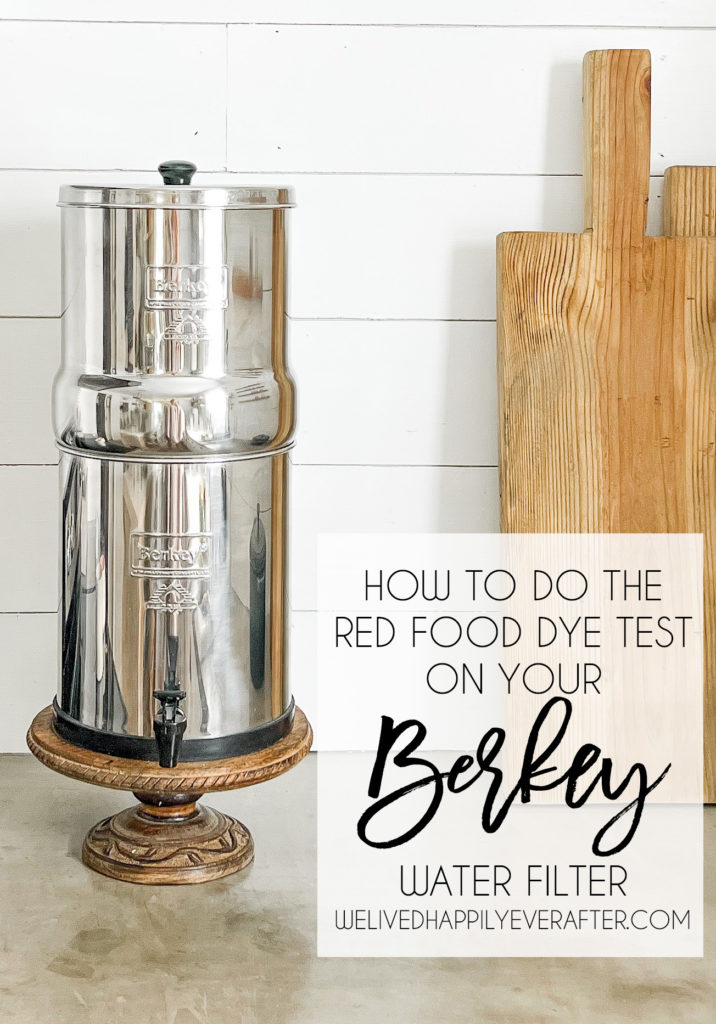 Setting Up A Berkey Water Filter - Priming The Filters + The Red Food