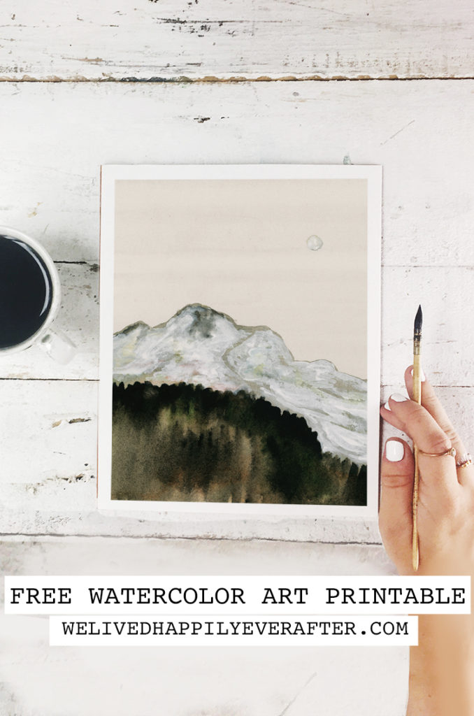 “The Almost Fall Forest” Watercolor Painting – Free Printable Art Print ... “The Almost Fall Forest” Watercolor Painting – Free Printable Art Print ...